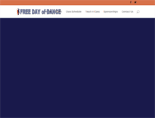Tablet Screenshot of freedayofdance.com